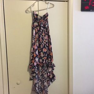 Strapless High Low Dress